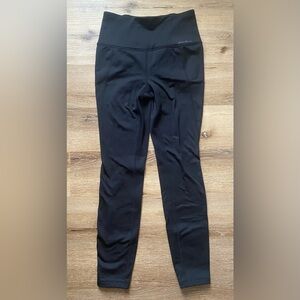 Eddie Bauer Solid Black Double Lined Full Length Leggings